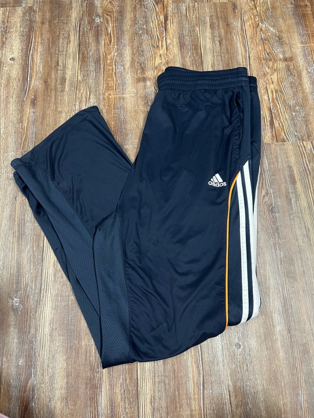 Adidas navy track pants Size L